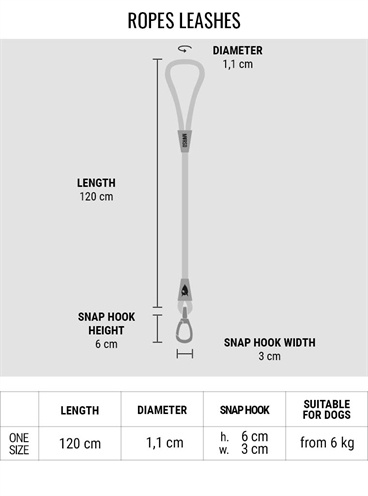 Morso Morso hondenriem regular rope gerecycled red velvet rood