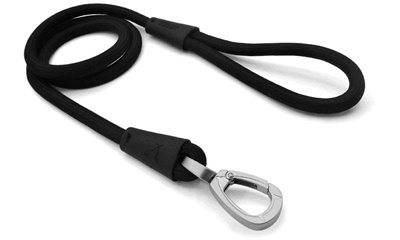 Morso Morso hondenriem soft rope gerecycled black zwart Morso Morso hondenriem soft rope gerecycled black zwart
