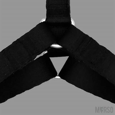 Morso Morso hondentuig Y-tuig gerecycled pureness zwart Morso Morso hondentuig Y-tuig gerecycled pureness zwart