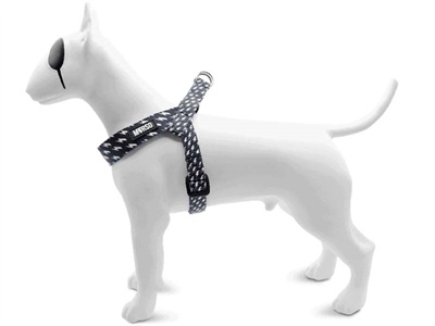 Morso Morso mini hondentuig verstelbaar gerecycled power flow zwart