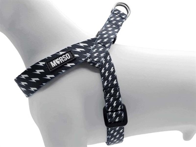 Morso Morso mini hondentuig verstelbaar gerecycled power flow zwart
