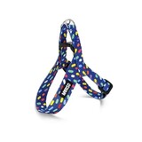 Morso Morso mini hondentuig verstelbaar gerecycled color invaders paars Morso Morso mini hondentuig verstelbaar gerecycled color invaders paars