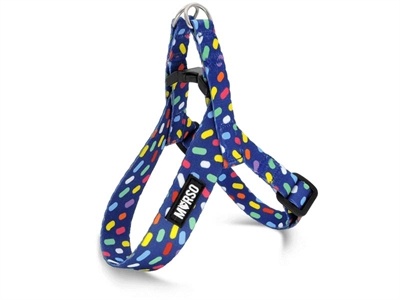 Morso Morso mini hondentuig verstelbaar gerecycled color invaders paars Morso Morso mini hondentuig verstelbaar gerecycled color invaders paars