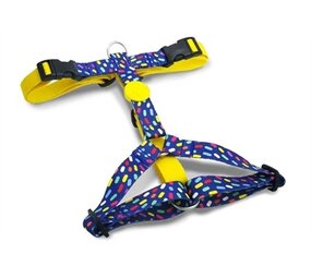Morso Morso hondentuig y-tuig gerecycled color invaders paars Morso Morso hondentuig y-tuig gerecycled color invaders paars