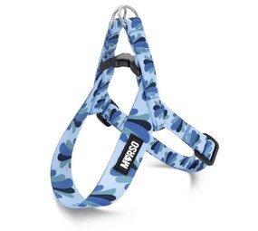 Morso Morso mini hondentuig verstelbaar gerecycled splash blauw Morso Morso mini hondentuig verstelbaar gerecycled splash blauw