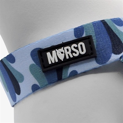 Morso Morso mini hondentuig verstelbaar gerecycled splash blauw