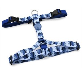 Morso Morso hondentuig y-tuig gerecycled splash blauw Morso Morso hondentuig y-tuig gerecycled splash blauw