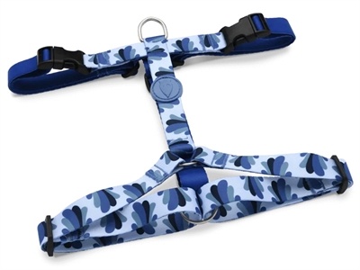 Morso Morso hondentuig y-tuig gerecycled splash blauw Morso Morso hondentuig y-tuig gerecycled splash blauw