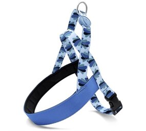 Morso Morso norwegian hondentuig gerecycled splash blauw