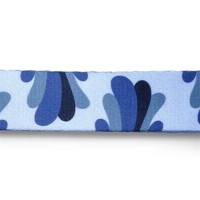 Morso Morso hondenriem gerecycled splash blauw