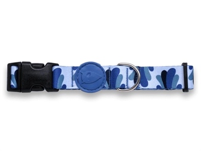 Morso Morso halsband hond gerecycled splash blauw Morso Morso halsband hond gerecycled splash blauw