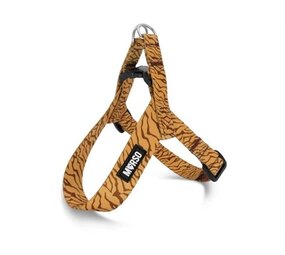 Morso Morso mini hondentuig verstelbaar gerecycled jungle drum oranje Morso Morso mini hondentuig verstelbaar gerecycled jungle drum oranje