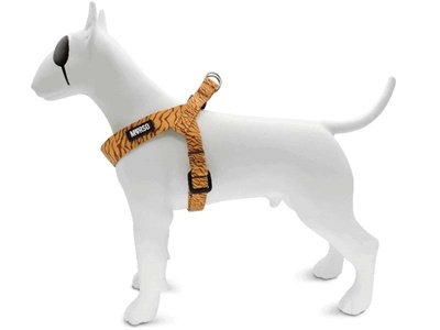 Morso Morso mini hondentuig verstelbaar gerecycled jungle drum oranje