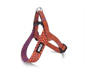 Morso Morso mini hondentuig verstelbaar gerecycled urban lizard rood Morso Morso mini hondentuig verstelbaar gerecycled urban lizard rood