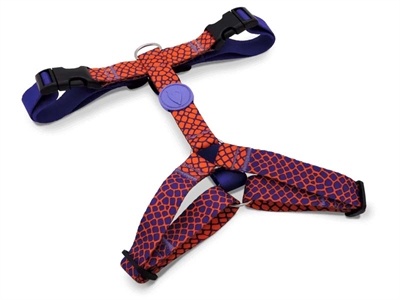 Morso Morso hondentuig y-tuig gerecycled urban lizard rood