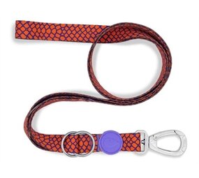 Morso Morso hondenriem verstelbaar gerecycled urban lizard rood Morso Morso hondenriem verstelbaar gerecycled urban lizard rood