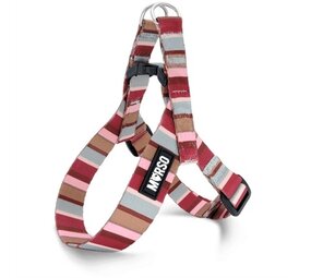 Morso Morso mini hondentuig verstelbaar gerecycled skyline rood / roze Morso Morso mini hondentuig verstelbaar gerecycled skyline rood / roze