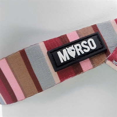 Morso Morso mini hondentuig verstelbaar gerecycled skyline rood / roze Morso Morso mini hondentuig verstelbaar gerecycled skyline rood / roze