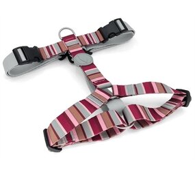 Morso Morso hondentuig y-tuig gerecycled skyline rood / roze Morso Morso hondentuig y-tuig gerecycled skyline rood / roze