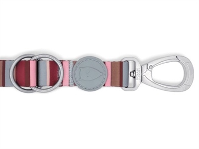 Morso Morso hondenriem verstelbaar gerecycled skyline rood / roze