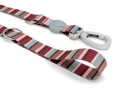 Morso Morso hondenriem verstelbaar gerecycled skyline rood / roze