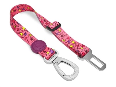 Morso Morso honden autogordel gerecycled pink think roze Morso Morso honden autogordel gerecycled pink think roze