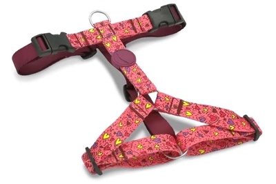 Morso Morso hondentuig y-tuig gerecycled pink think roze Morso Morso hondentuig y-tuig gerecycled pink think roze