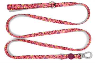 Morso Morso hondenriem verstelbaar gerecycled pink think roze