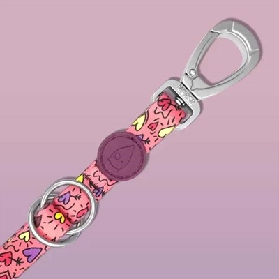 Morso Morso hondenriem verstelbaar gerecycled pink think roze