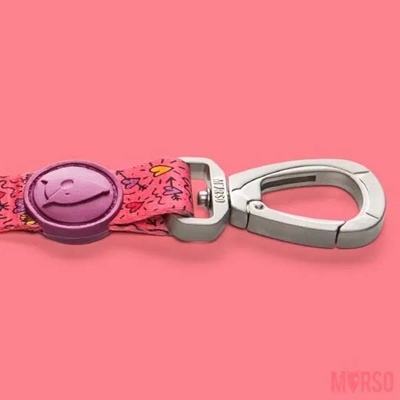 Morso Morso hondenriem gerecycled pink think roze Morso Morso hondenriem gerecycled pink think roze