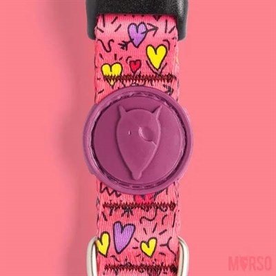 Morso Halsband hond | Gerecycled | Roze | Morso