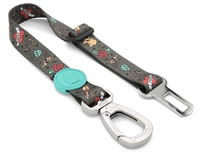 Morso Morso honden autogordel gerecycled ink tank groen Morso Morso honden autogordel gerecycled ink tank groen