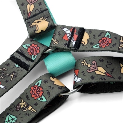 Morso Morso hondentuig h-tuig gerecycled ink tank groen