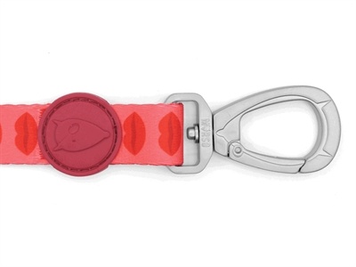 Morso Morso hondenriem gerecycled lipstick roze