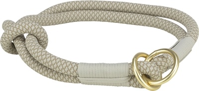 Trixie Trixie halsband hond soft half-slip grijs / lichtgrijs