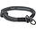 Trixie halsband hond soft half-slip zwart / grijs