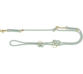 Trixie Trixie soft rope hondenriem verstelbaar saliegroen / mint