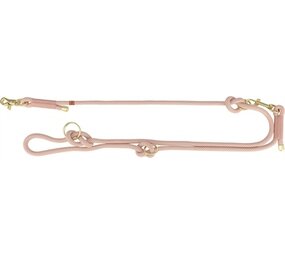 Trixie Trixie soft rope hondenriem verstelbaar roze / licht roze
