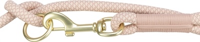 Trixie Trixie soft rope hondenriem verstelbaar roze / licht roze