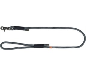 Trixie Trixie soft rope hondenriem zwart / grijs