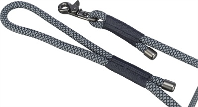 Trixie Trixie soft rope hondenriem zwart / grijs