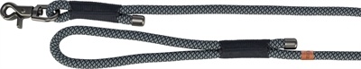 Trixie Trixie soft rope hondenriem zwart / grijs