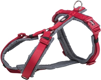Trixie Trixie hondentuig Y premium trekking rood / grijs Trixie Trixie hondentuig Y premium trekking rood / grijs