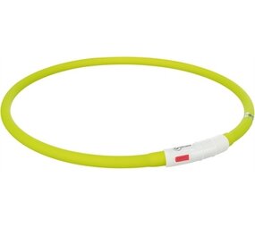 Trixie Trixie lichtgevende halsband hond usb siliconen oplaadbaar groen Trixie Trixie lichtgevende halsband hond usb siliconen oplaadbaar groen