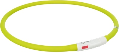 Trixie Trixie lichtgevende halsband hond usb siliconen oplaadbaar groen