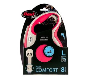 Flexi Flexi hondenriem | Rollijn 8 meter | Rood | Voor honden tot 50 kg Flexi Flexi hondenriem | Rollijn 8 meter | Rood | Voor honden tot 50 kg