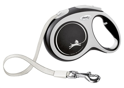 Flexi Flexi hondenriem | Rollijn 5 en 8 meter | Zwart / Grijs | Voor honden tot 50 kg Flexi Flexi hondenriem | Rollijn 5 en 8 meter | Zwart / Grijs | Voor honden tot 50 kg
