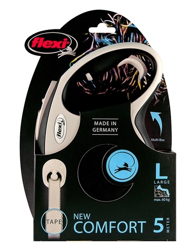 Flexi Flexi hondenriem | Rollijn 5 en 8 meter | Zwart / Grijs | Voor honden tot 50 kg Flexi Flexi hondenriem | Rollijn 5 en 8 meter | Zwart / Grijs | Voor honden tot 50 kg