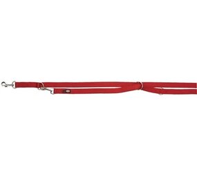 Trixie Trixie hondenriem premium verstelbaar tweelaags rood Trixie Trixie hondenriem premium verstelbaar tweelaags rood
