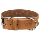 Trixie Trixie halsband hond rustic vetleer heartbeat bruin Trixie Trixie halsband hond rustic vetleer heartbeat bruin